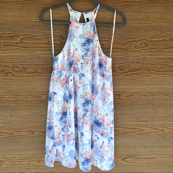 one clothing Dresses & Skirts - Floral Watercolor Dress | Racerback Open Back | S